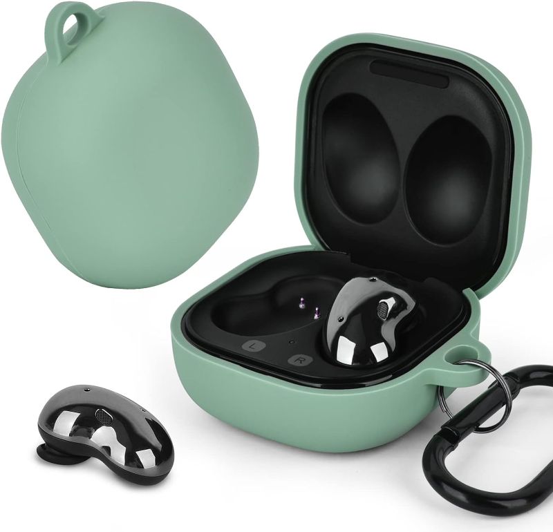 Photo 1 of AIRSPO Silicone Case Compatible with Samsung Galaxy Buds 2 Pro/Galaxy Buds 2/ Galaxy Buds Pro/Galaxy Buds Live Case (Cactus Green)
