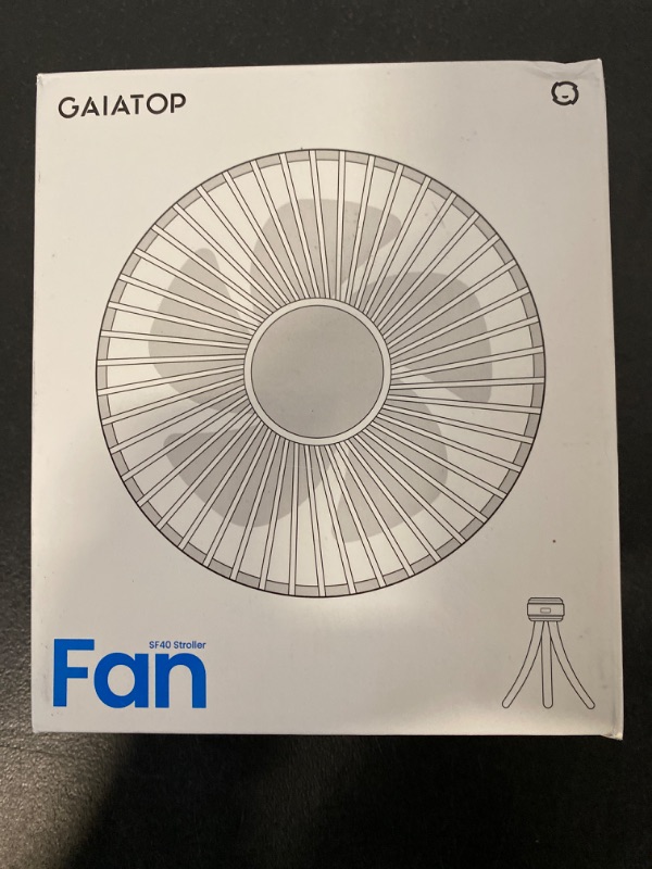 Photo 1 of GAIATOP- Battery Operated Stroller Fan Flexible Tripod Clip On Fan with 3 Speeds and Rotatable Handheld Personal Fan for Car Seat Crib Bike Treadmill (Black)
