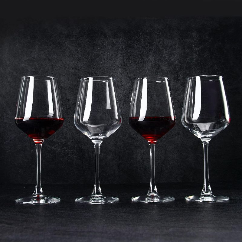 Photo 1 of CZUMJJ Wine Glasses set of 12, 12 oz Durable Red White Wine Glasses for Wedding, Party, Dishwasher Safe
