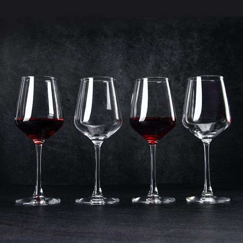 Photo 2 of CZUMJJ Wine Glasses set of 12, 12 oz Durable Red White Wine Glasses for Wedding, Party, Dishwasher Safe
