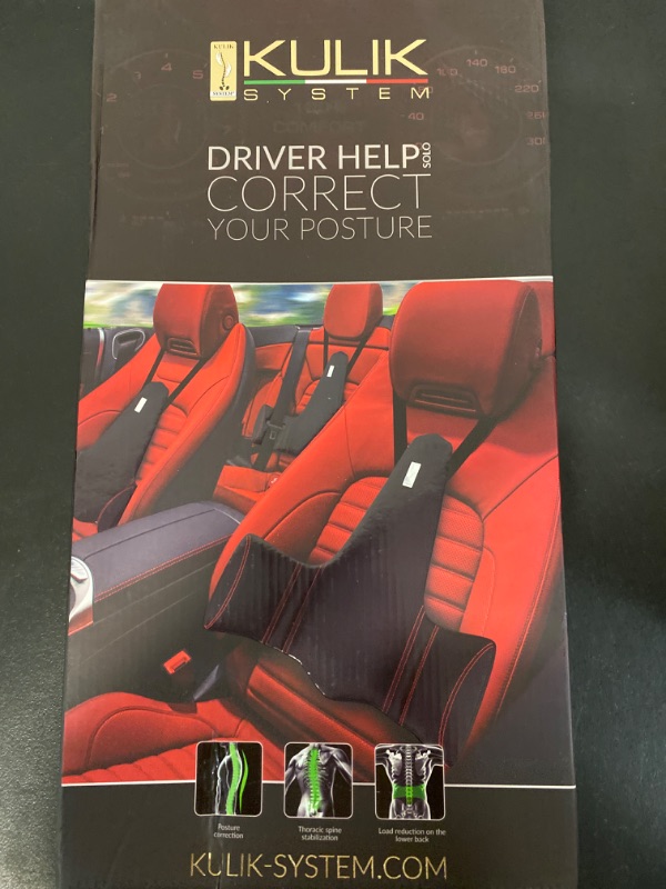 Photo 6 of KULIK SYSTEM - New Lumbar Support for Car - Innovative Car Back Support - Car Seat Cushions for Lower Back - Lower Back Pillow for Car - Patented (Black)
