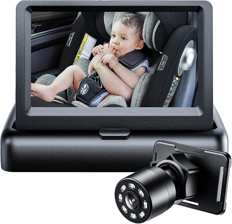 Photo 1 of Itomoro Baby Car Mirror, View Infant in Rear Facing Seat with Wide Crystal Clear View,360° Rotation Plug and Play Easy Install baby car monitor 1080p
