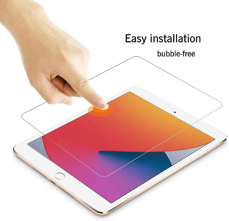 Photo 2 of Ailun Screen Protector for iPad 9th 8th 7th Generation (10.2 Inch, iPad 9/8/7, 2021&2020&2019) Tempered Glass/Apple Pencil Compatible [1 Pack]
