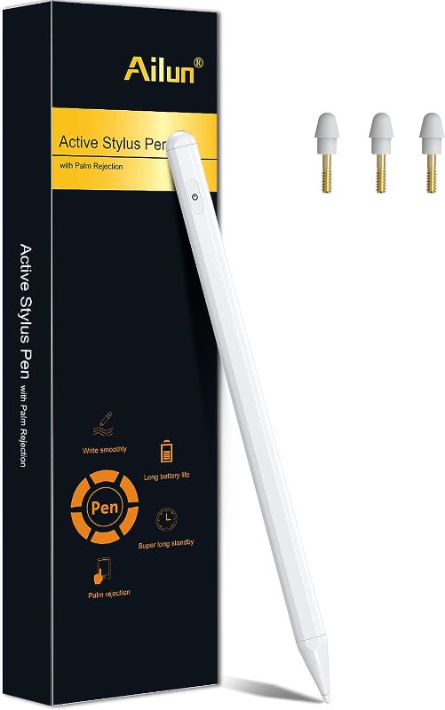 Photo 1 of Ailun Stylus Pen with Palm Rejection,Active Pencil for iPad (2018-2022) for Precise Writing Drawing
