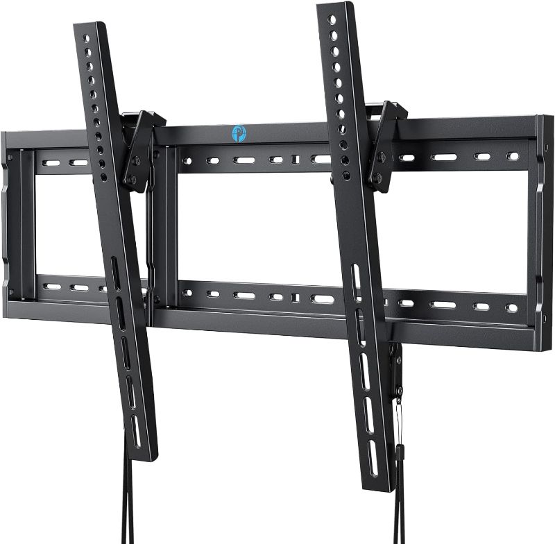 Photo 3 of Tilt TV Wall Mount Bracket Low Profile for Most 37-58 Inch LED LCD OLED Plasma Flat Curved TVs, Large Tilting Mount Fits Wood Studs Max 
