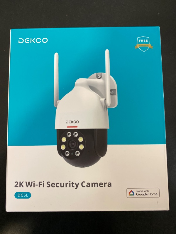Photo 6 of DEKCO 2K WiFi Surveillance Security Camera Outdoor/Home/Dome, Pan-Tilt 360° View, 3MP, Motion Detection and Siren, 2-Way Audio,Full Color Night Vision,...
