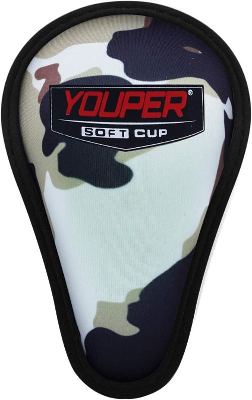 Photo 2 of KCCPCW- Camouflage Boys Youth Soft Foam Protective Athletic Cup (Ages 7-12), Kid Athletic Cup for Baseball, Football, Lacrosse, Hockey, MMA
