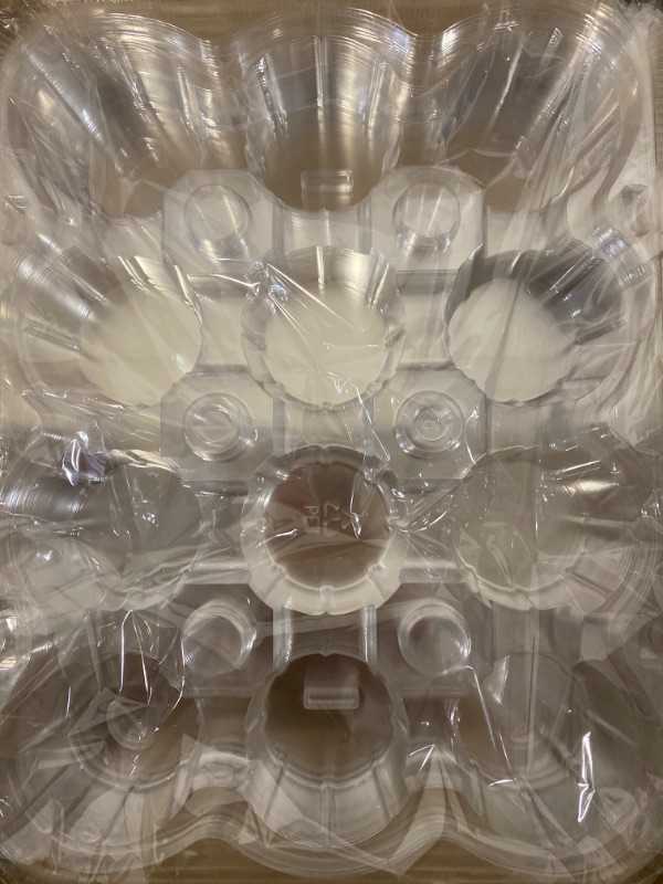 Photo 5 of Cupcake Containers 15 Count Cupcake Boxes Plastic Cupcake Carrier Cupcake Holders for 12 Cupcakes Clear Plastic Disposable Cupcake Container with High Tall Dome Lid Cupcake Trays

