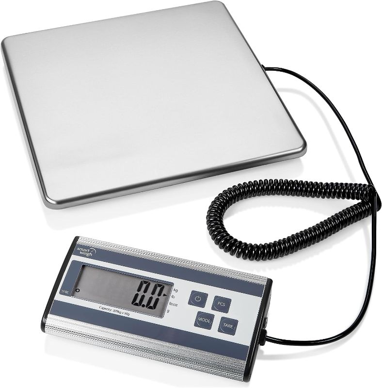 Photo 1 of Smart Weigh 440lbs x 6 oz. Digital Heavy Duty Shipping and Postal Scale, with Durable Stainless Steel Large Platform, UPS USPS Post Office Postal Scale and Luggage Scale
