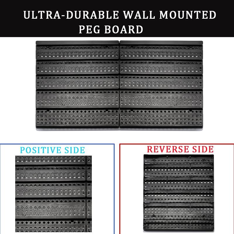 Photo 2 of MULSAME Wall Mounted Storage Bins Parts Rack 4 Colors 30PCS Bin Organizer Garage Plastic Shop Tool, Garage Organizers and Storage
