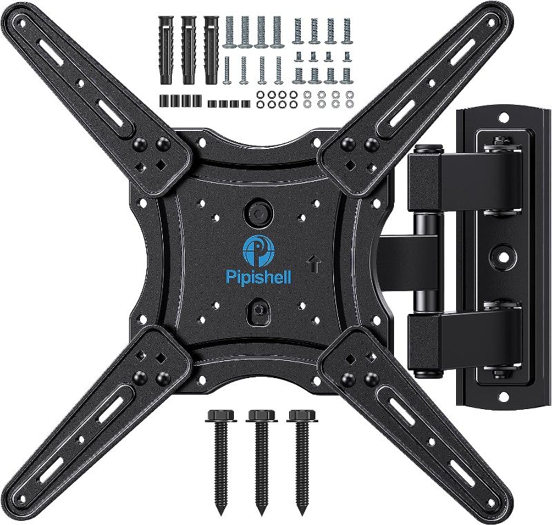 Photo 1 of Full Motion Wall Mount for 26-60 inch Flat or Curved TVs up to 77 lbs, TV Bracket Wall Mount with Articulating Arms, Extension, Tilt, Swivel, Leveling, Max VESA 400x400mm, PIMF7
