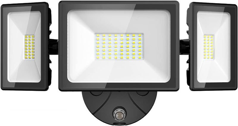 Photo 1 of Onforu 70W Dusk to Dawn Outdoor Lighting, 6200LM Exterior Flood Lights, IP65 Waterproof Dusk to Dawn Security Lights, 3 Adjustable Heads Wall Light, Daylight White Floodlights for Garage Patio Yard

