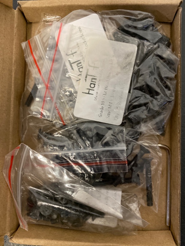 Photo 1 of M10-1.5 x 30mm Flat Head Socket Cap Screws,Alloy Steel Grade 10.9, DIN 7991,Black Oxide, Allen Hex Drive,Hex Socket Drive, Fully Thread 15Pcs
