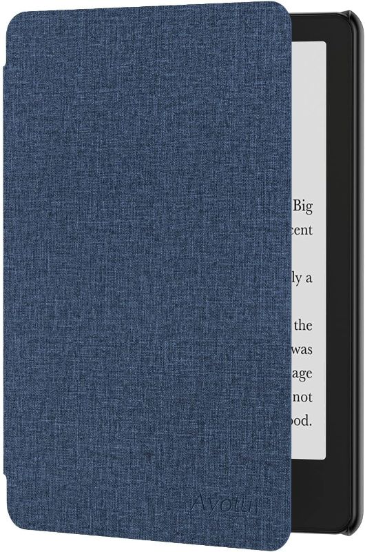 Photo 1 of MOKO Case for All-New 6.8" Kindle Paperwhite (11th Generation - 2021 Release), Durable Smart Cover with Auto Sleep/Wake, Only Fit 2021 Kindle Paperwhite or Signature Edition, Dark Blue
