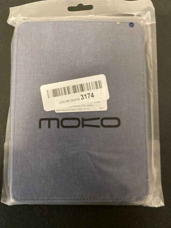 Photo 4 of MOKO Case for All-New 6.8" Kindle Paperwhite (11th Generation - 2021 Release), Durable Smart Cover with Auto Sleep/Wake, Only Fit 2021 Kindle Paperwhite or Signature Edition, Dark Blue
