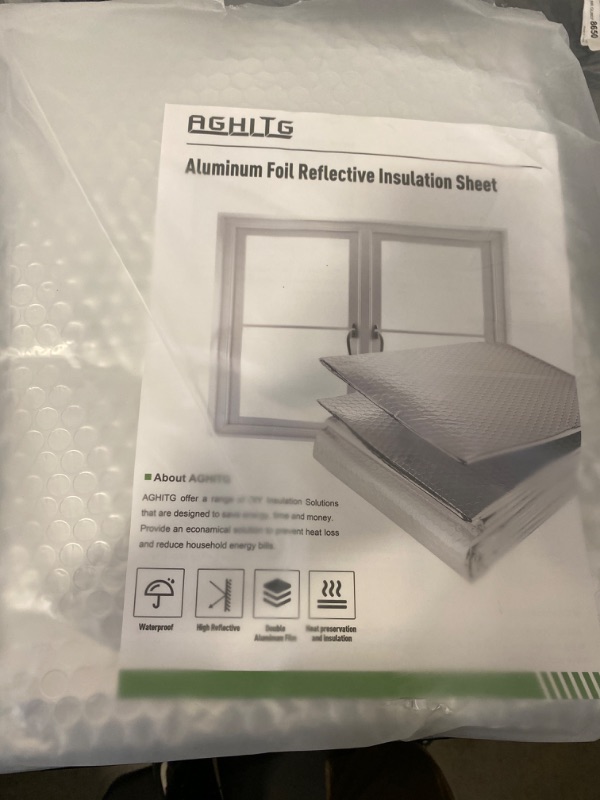 Photo 2 of AGHITG Reflective Insulation Foam Sheet To Window Insulation For Winter,Double Side Aluminum Foil Bubble Insulation
