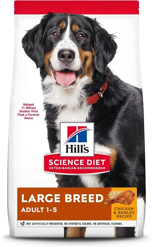 Photo 1 of Hill's Science Diet Dry Dog Food, Adult, Large Breed, Chicken & Barley Recipe, 15 lb. Bag
