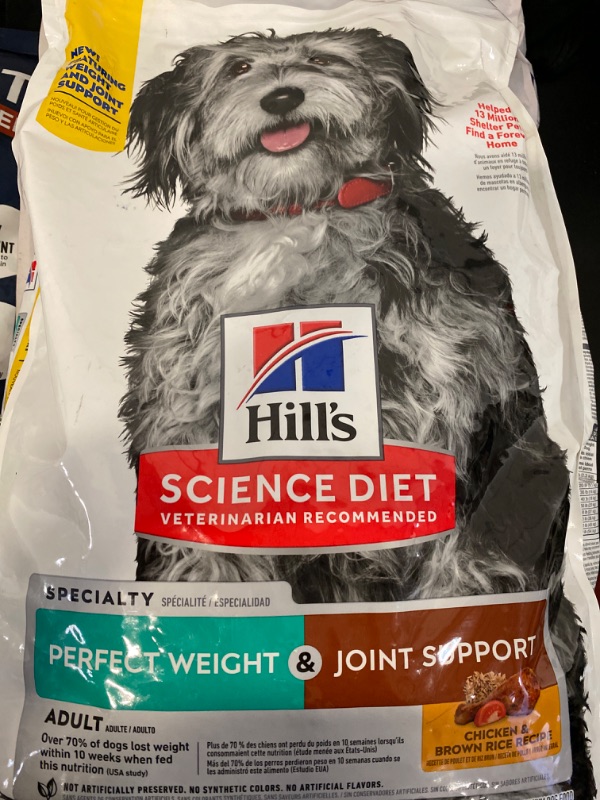Photo 2 of Hill's Science Diet Adult Perfect Weight & Joint Support Chicken Recipe Dry Dog Food, 12 lb. Bag
