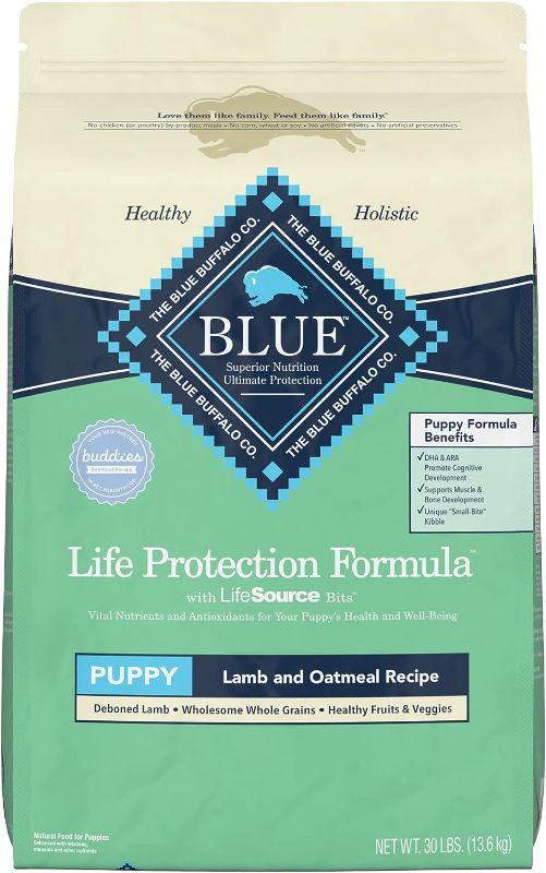 Photo 1 of Blue Buffalo Life Protection Formula Natural Puppy Dry Dog Food, Lamb and Oatmeal 30-lb
