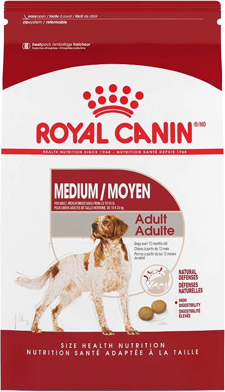 Photo 1 of Royal Canin Medium Breed Adult Dry Dog Food, 17 lb bag
