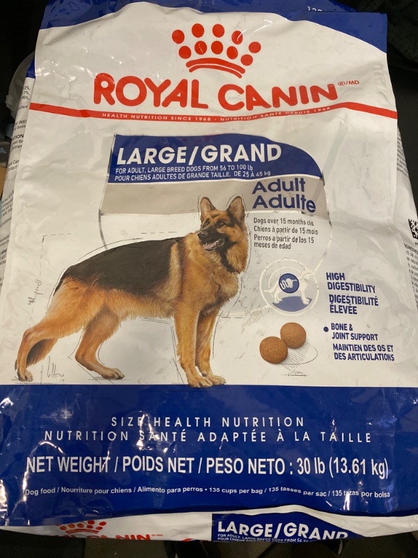 Photo 2 of Royal Canin Large Breed Adult Dry Dog Food, 30 lb Bag
