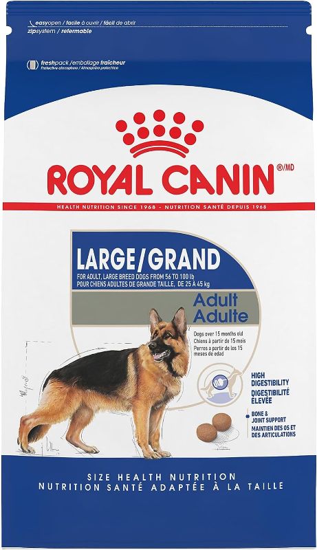 Photo 1 of Royal Canin Large Breed Adult Dry Dog Food, 30 lb Bag
