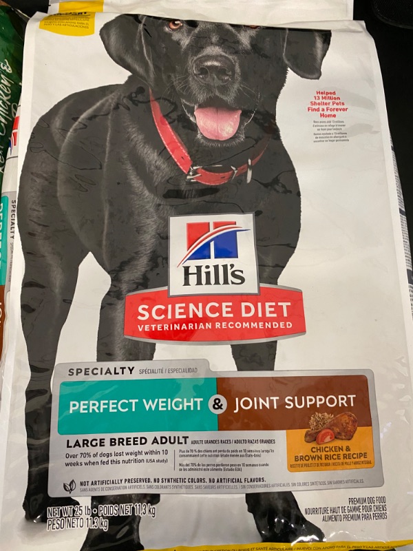 Photo 2 of Hill's Science Diet Perfect Weight & Joint Support Large Breed Adult Dry Dog Food - Chicken 25lb
