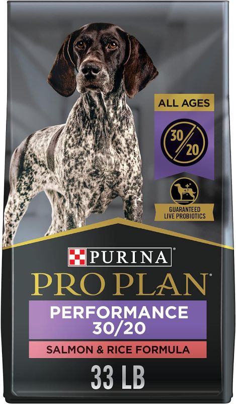 Photo 1 of Purina Pro Plan High Energy, High Protein Dog Food, SPORT 30/20 Salmon & Rice Formula - 33 lb. Bag
