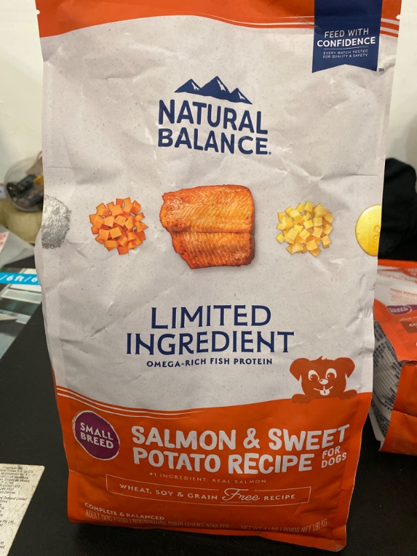 Photo 2 of Natural Balance Limited Ingredient Small Breed Adult Grain-Free Dry Dog Food, Salmon & Sweet Potato Recipe, 4 Pound 