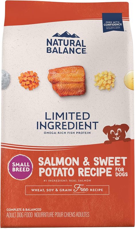 Photo 1 of Natural Balance Limited Ingredient Small Breed Adult Grain-Free Dry Dog Food, Salmon & Sweet Potato Recipe, 4 Pound 