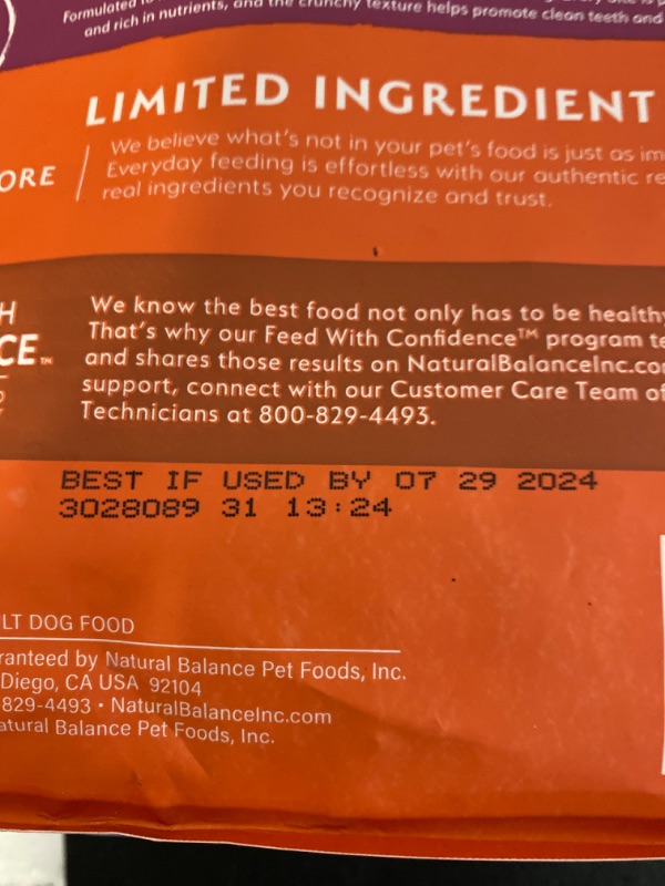 Photo 3 of Natural Balance Limited Ingredient Small Breed Adult Grain-Free Dry Dog Food, Salmon & Sweet Potato Recipe, 4 Pound 