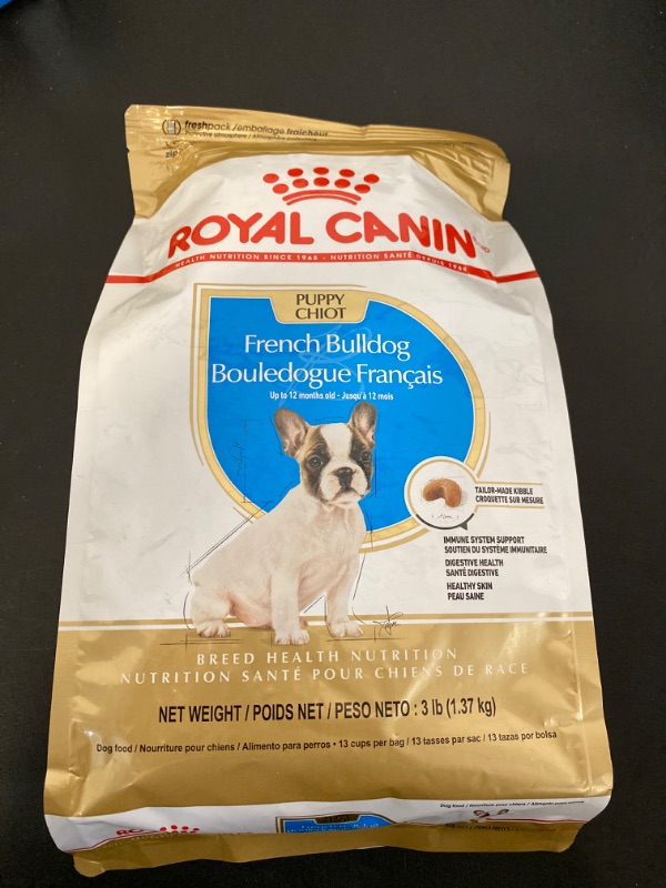 Photo 2 of Royal Canin French Bulldog Puppy Dry Dog Food, 3 lb bag
