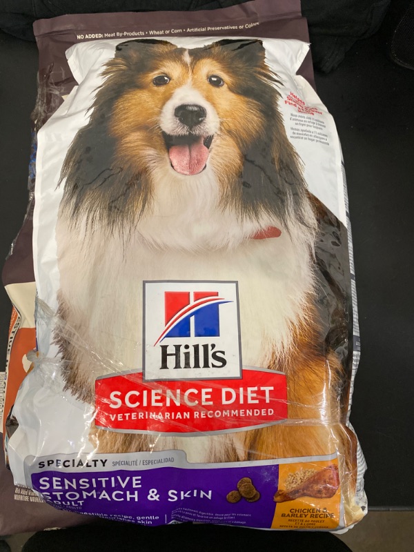 Photo 2 of Hill's Science Diet Dry Dog Food, Adult, Sensitive Stomach & Skin, Chicken Recipe, 15.5 lb. Bag
