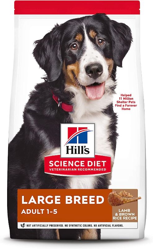 Photo 1 of Hill's Science Diet Dry Dog Food, Adult 1-5, Large Breed, Lamb Meal & Rice Recipe, 33 lb. Bag
