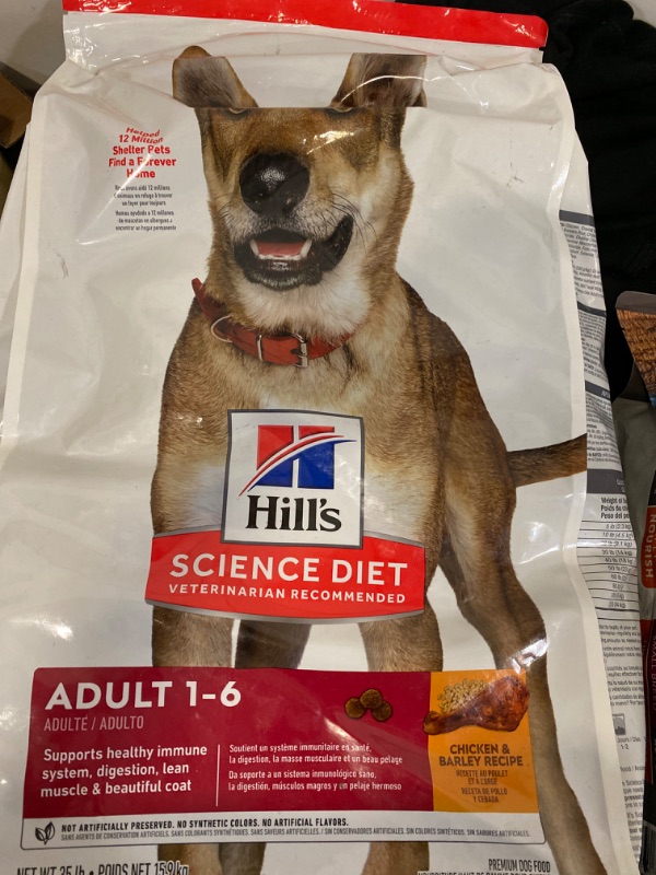 Photo 2 of Hill's Pet Nutrition Science Diet Dry Dog Food, Adult, Chicken & Barley Recipe, 35 lb. Bag
