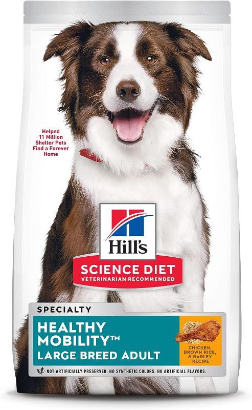Photo 1 of Hill's Science Diet Dry Dog Food, Adult, Large Breed, Healthy Mobility for Joint Health, Chicken Meal, Brown Rice & Barley Recipe, 30 lb. Bag
