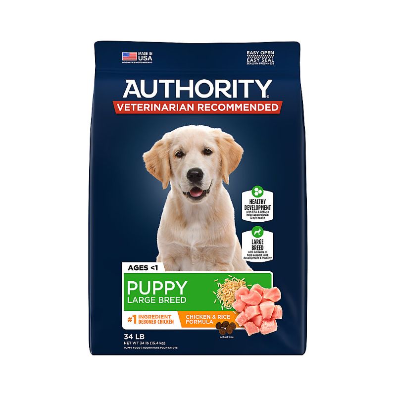 Photo 1 of Authority® Everyday Health Large Breed Puppy Dry Dog Food - Chicken 34lb