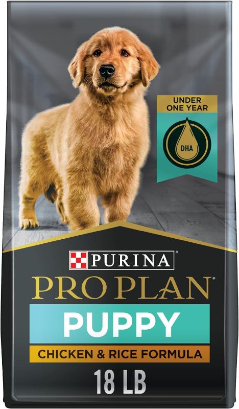 Photo 1 of Purina Pro Plan High Protein Dry Puppy Food, Chicken and Rice Formula - 18 lb. Bag
