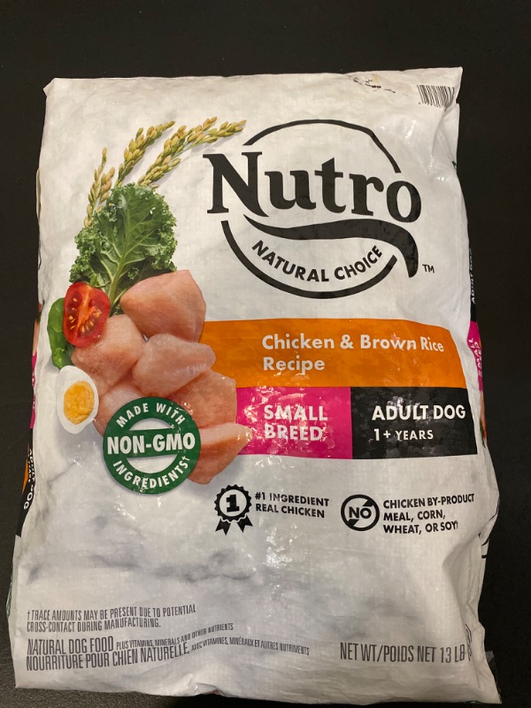 Photo 2 of NUTRO NATURAL CHOICE Small Breed Adult Dry Dog Food, Chicken & Brown Rice Recipe Dog Kibble, 13 lb. Bag
