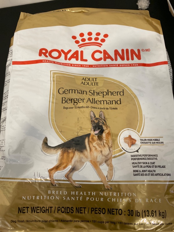 Photo 2 of Royal Canin German Shepherd Adult Dry Dog Food, 30 lb bag

