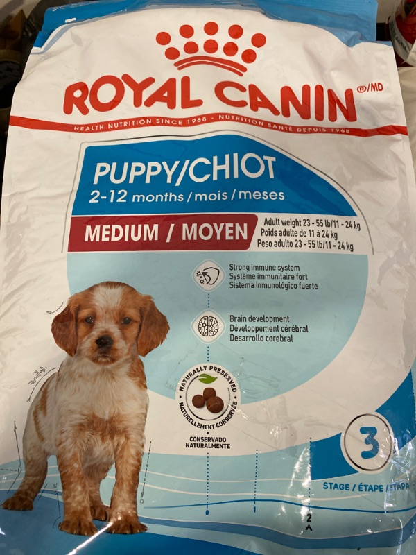 Photo 2 of Royal Canin Size Health Nutrition Medium Puppy Dry Dog Food, 17 lb bag
