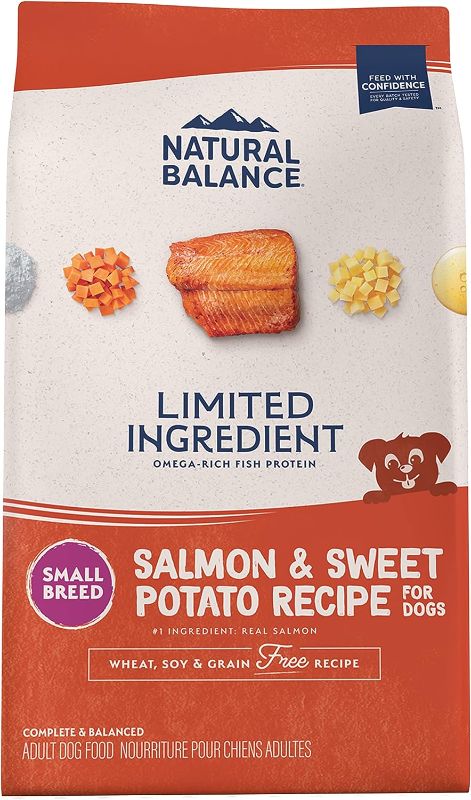 Photo 1 of Natural Balance Limited Ingredient Small Breed Adult Grain-Free Dry Dog Food, Salmon & Sweet Potato Recipe, 4 Pound 
