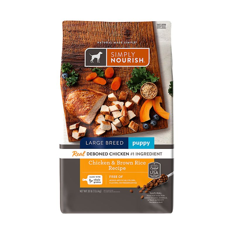 Photo 1 of Simply Nourish® Original Large Breed Puppy Dry Dog Food - Chicken & Brown Rice
15lb bag