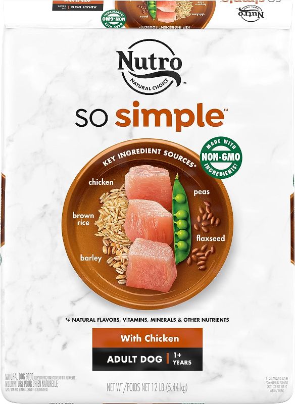 Photo 1 of NUTRO SO Simple with Chicken Adult Dog Food, 12 lb.
