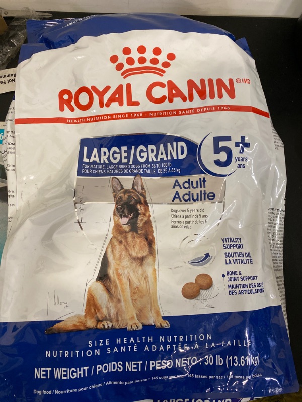 Photo 2 of Royal Canin Large Adult 5+ Dry Dog Food for Older Dogs, 30 lb bag
