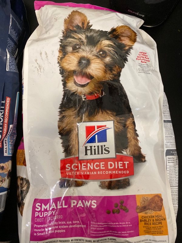 Photo 2 of Hill's Science Diet Puppy Small Paws Chicken Meal, Barley & Brown Rice Recipe Dry Dog Food, 15.5 lb. Bag
