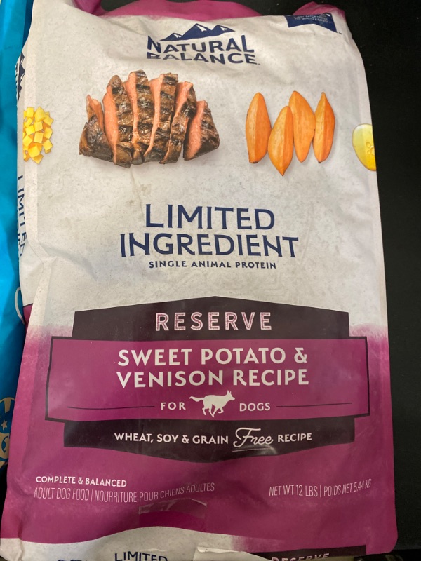 Photo 2 of Natural Balance Limited Ingredient Adult Grain-Free Dry Dog Food, Reserve Sweet Potato & Venison Recipe, 12lb
