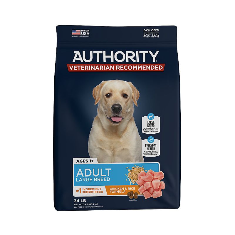 Photo 1 of Authority® Everyday Health Large Breed Adult Dry Dog Food - Chicken 34lb