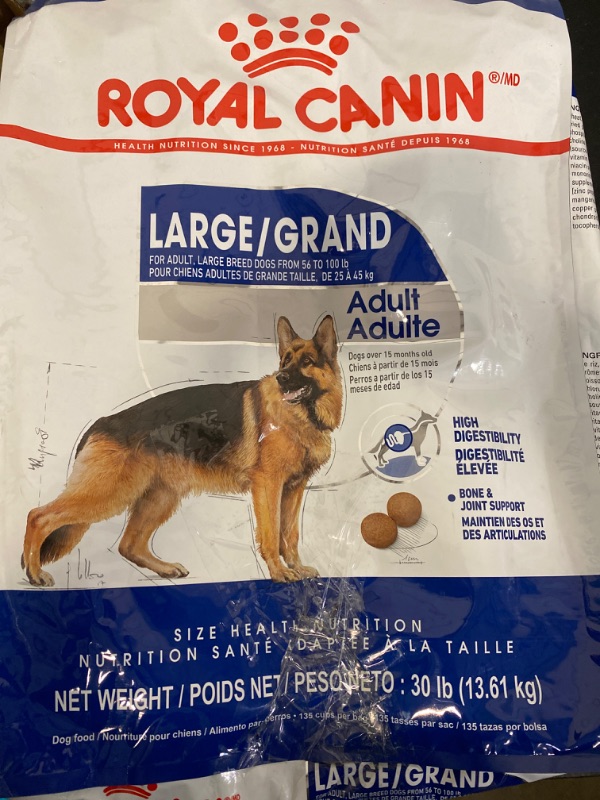 Photo 2 of Royal Canin Large Breed Adult Dry Dog Food, 30 lb Bag
