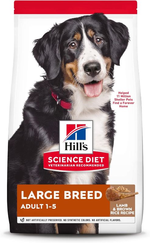 Photo 1 of Hill's Science Diet Dry Dog Food, Adult 1-5, Large Breed, Lamb Meal & Rice Recipe, 33 lb. Bag
